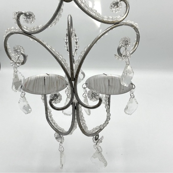Wall Mount Crystal Candle Chandelier - Picture 5 of 8